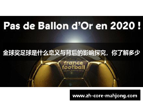 金球奖足球是什么意义与背后的影响探究，你了解多少